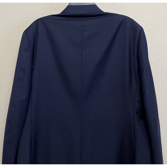 Reiss Wool Mohair Unlined 2 Button Blazer Men's Size 44 Navy Blue - Picture 5 of 14